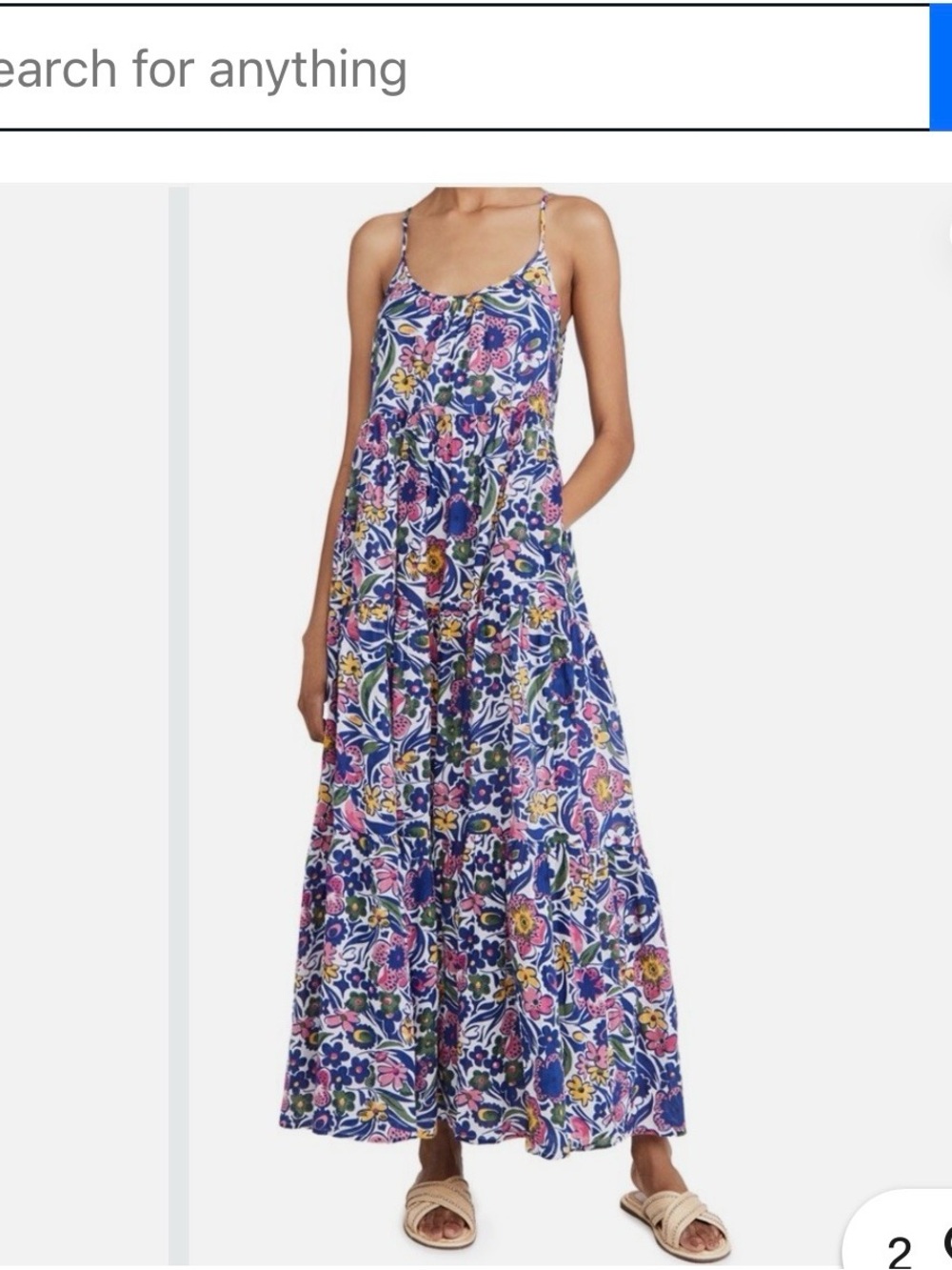 Roller Rabbit Chachas Dakota Floral Maxi Shift Dress